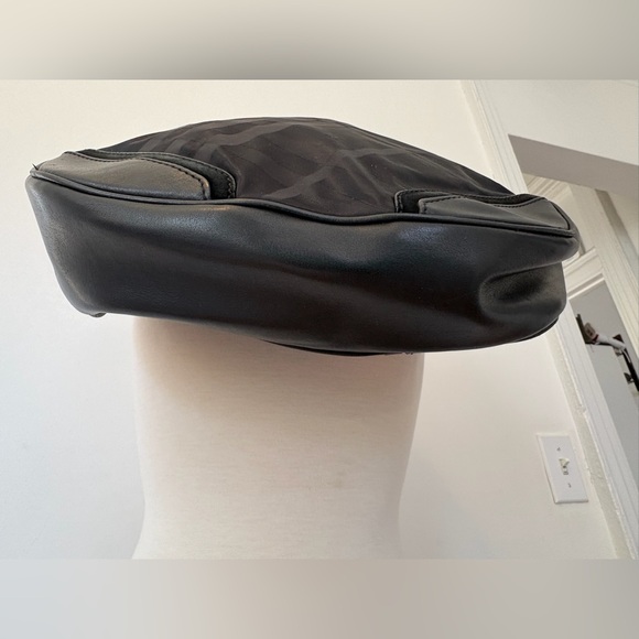 Burberry Black Nova Check Nylon Leather Trim Shoulder Bag - Picture 9 of 12